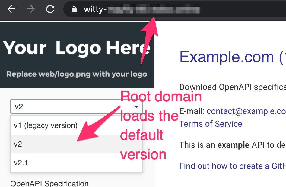 root URL multiple versions